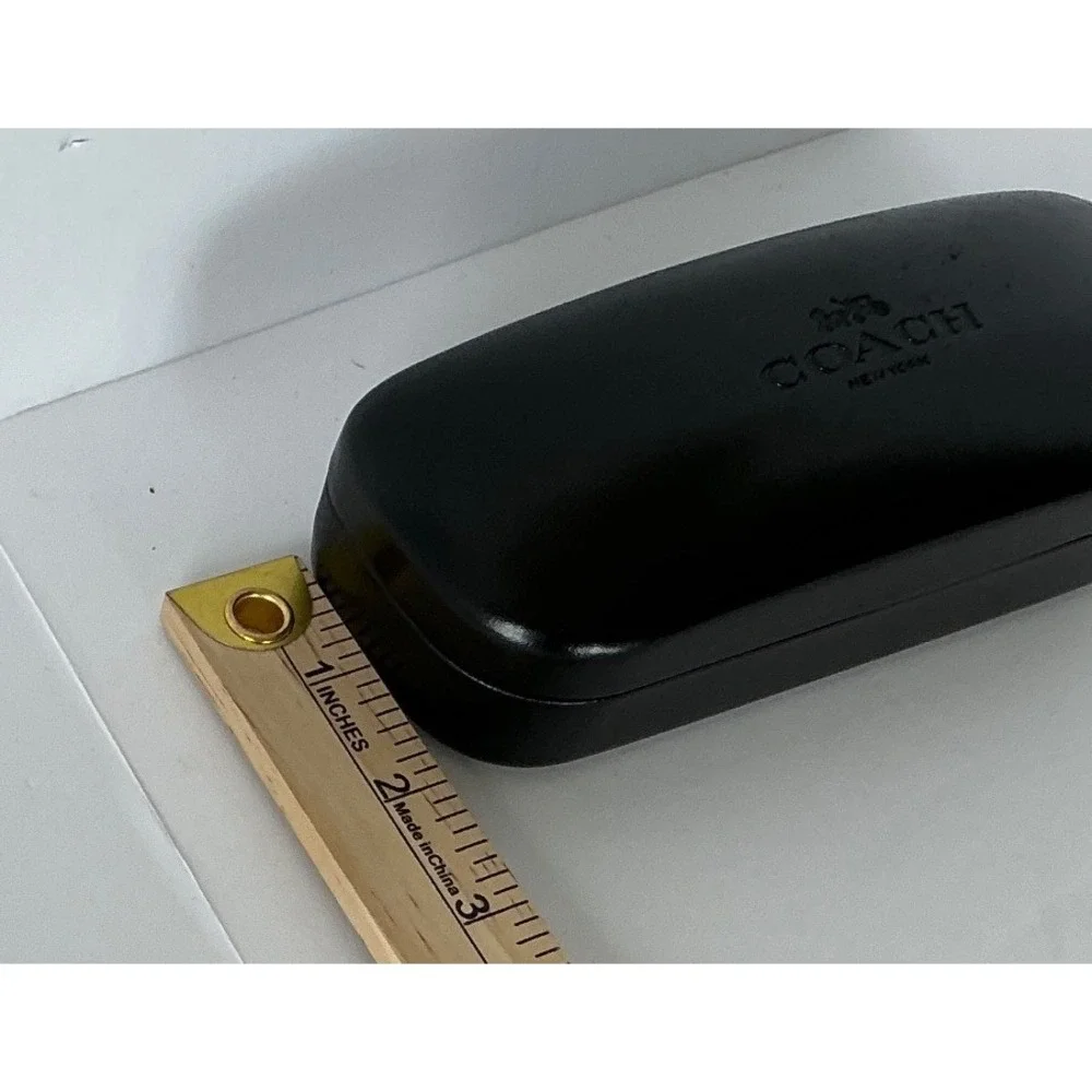 Coach‎ Black Hard Clamshell Sunglasses Case Embossed Logo One Size Classic